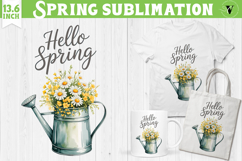 Welcome Spring sublimation | Spring flowers sublimation Product Image 1