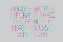 Spring Cross Stitch Color Font Product Image 4