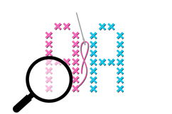 Spring Cross Stitch Color Font Product Image 7