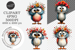 Spring cute baby birds clipart - Spring cute baby birds Png Product Image 1