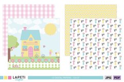 Spring Decorative Digital Paper Pack for Scrapbooking 