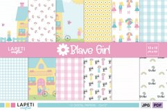 Spring Decorative Digital Paper Pack for Scrapbooking and Crafts