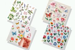 Spring Floral Digital Paper Bundle Product Image 2