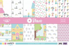 Spring Digital Scrapbook Paper Pack