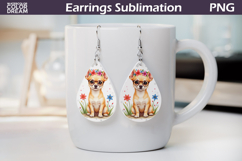 Dog Teardrop Earrings | Chihuahua Teardrop Earring Product Image 1