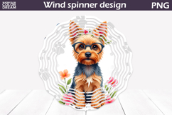 Dog Wind Spinner | Yorkshire Terrier Wind Spinner Product Image 1
