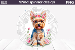 Dog Wind Spinner | Yorkshire Terrier Wind Spinner Product Image 1