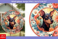 Doberman Dog face Summer Wind spinner Dog wind spinner Product Image 1