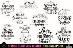 ROUND SPRING DOOR SIGN SVG I SPRING FARMHOUSE SIGN SVG I SPRING SIGN SVG I EASTER SVG