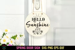 ROUND SPRING DOOR SIGN SVG I SPRING FARMHOUSE SIGN SVG I SPRING SIGN SVG I EASTER SVG