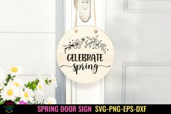 ROUND SPRING DOOR SIGN SVG I SPRING FARMHOUSE SIGN SVG I SPRING SIGN SVG I EASTER SVG