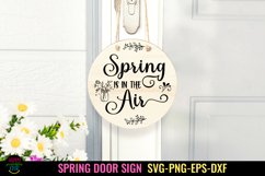 ROUND SPRING DOOR SIGN SVG I SPRING FARMHOUSE SIGN SVG I SPRING SIGN SVG I EASTER SVG