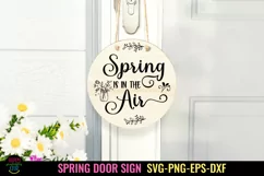 ROUND SPRING DOOR SIGN SVG I SPRING FARMHOUSE SIGN SVG I SPRING SIGN SVG I EASTER SVG