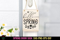 SPRING DOOR SIGN SVG I SPRING FARMHOUSE SIGN SVG I SPRING SIGN SVG