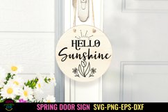 ROUND SPRING DOOR SIGN SVG I SPRING FARMHOUSE SIGN SVG I SPRING SIGN SVG I EASTER SVG