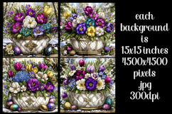 Easter Background, Spring Season Flowers Backgrounds, s2 Product Image 2