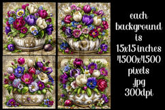 Easter Background, Spring Season Flowers Backgrounds, s3 Product Image 2
