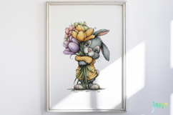 Spring Easter Watercolor Clipart Product Image 5