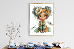 Spring Fairy Girl Clipart PNG Sublimation Product Image 2