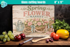 Spring Farmhouse Glass Cutting Boards Kitchen Product Image 1