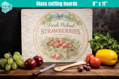 Spring Farmhouse Glass Cutting Boards Kitchen Product Image 1