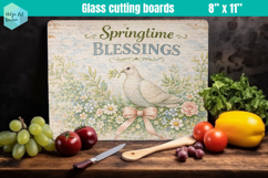 Spring Farmhouse Glass Cutting Boards Kitchen Product Image 1