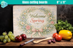 Spring Farmhouse Glass Cutting Boards Kitchen Product Image 1