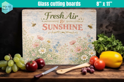 Spring Farmhouse Glass Cutting Boards Kitchen Product Image 1