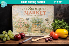 Spring Farmhouse Glass Cutting Boards Kitchen Product Image 1