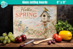Spring Farmhouse Glass Cutting Boards Kitchen Product Image 1