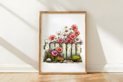Spring Fence &amp; Flower Clipart Product Image 3