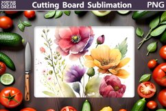 Flowers Cutting Board | Kitchen Cutting Board Product Image 1