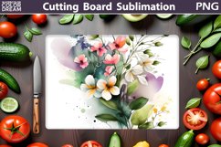 Flowers Cutting Board | Kitchen Cutting Board Product Image 1