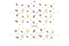 spring floral 40oz quencher tumbler sublimation full wrap SVG high resolution transparent background