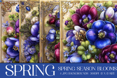 Spring Backgrounds, Spring Season Blooms Backgrounds, s2 Product Image 1