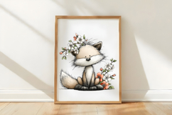 Spring Floral Animal Clipart Collection Product Image 3