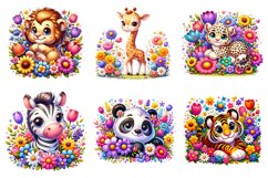Spring Floral Animals Sublimation Product Image 3