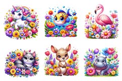 Spring Floral Animals Sublimation Product Image 2