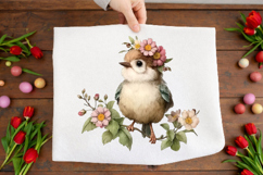 Spring Floral Bird Clipart Product Image 2