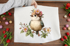 Spring Floral Bird Clipart Product Image 3