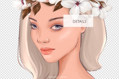Spring Floral Blonde Girl Portrait Product Image 2
