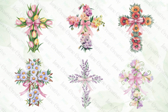 Spring Floral Cross Coquette Bow Bundle Product Image 5