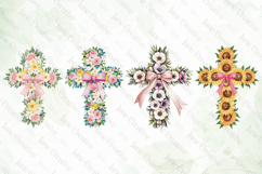 Spring Floral Cross Coquette Bow Bundle Product Image 3