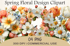 Spring Floral Design Clipart Product Image 1