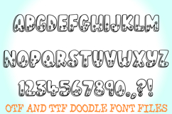 Spring Floral Doodle Font Easter Cute Typeface Letters Product Image 2
