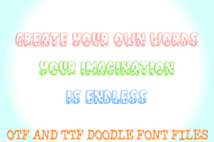 Spring Floral Doodle Font Easter Cute Typeface Letters Product Image 3