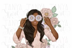 Woman With Flowers Png File Product Image 2