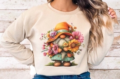 Spring Floral Gnomes, Mother's Day Spring Bouquet Gnomes png Product Image 3