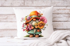 Spring Floral Gnomes, Mother's Day Spring Bouquet Gnomes png Product Image 6