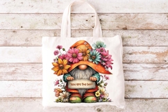 Spring Floral Gnomes, Mother's Day Spring Bouquet Gnomes png Product Image 5